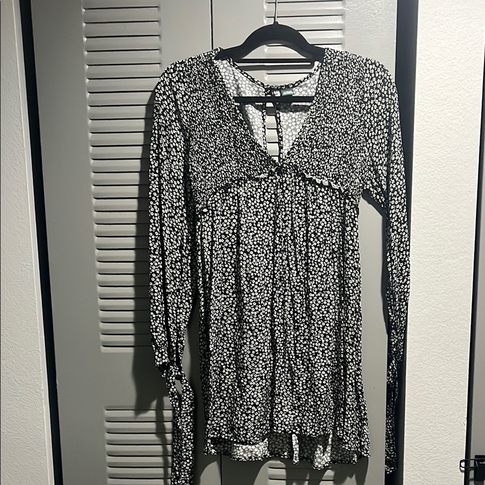 Wild Fable Black and White Mini Dress